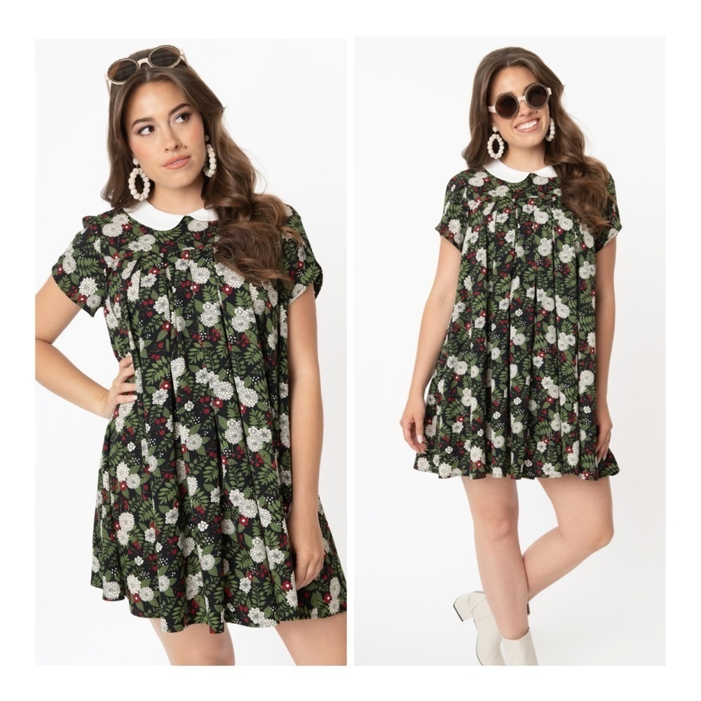 Smak Parlour | Retro Girlhoodcore Open Spaces Chrysanthemum Babydoll Dress | S
